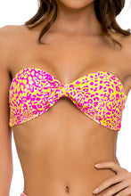 WILD SWEETHEART - Knot Bow Bandeau Top & High Leg Tie Front Bottom • Multicolor