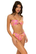 WILD SWEETHEART - Knot Bow Bandeau Top & High Leg Tie Front Bottom • Multicolor