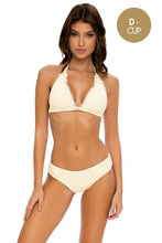 DESERT STAR - Triangle Halter Top & Seamless Full Ruched Back Bottom • Ivory
