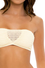 DESERT STAR - Bandeau Top & High Leg Banded Waist Bottom • Ivory