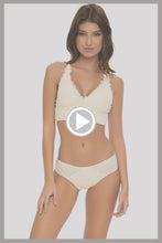 DESERT STAR - Cross Back Bustier Top & Full Bottom • Ivory