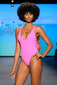 PLAYA VIBES - V Neck One Piece Bodysuit • Blushin Runway