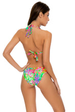 LEMONADE RUSH - Triangle Halter Top & Seamless Full Ruched Back Bottom • Multicolor