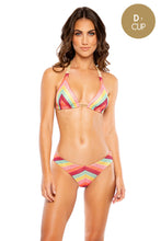 MUSE FEELS - Triangle Halter Top & Full Ruched Back Bottom • Multicolor