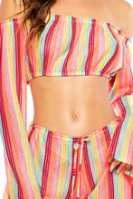 MUSE FEELS - Tropicana Shoulder Top & Beach Pant • Multicolor