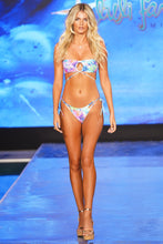 CELESTIAL DREAMS - Keyhole Neckline Bandeau & Seamless Cut Out Brazilian Tie Side • Multicolor Runway