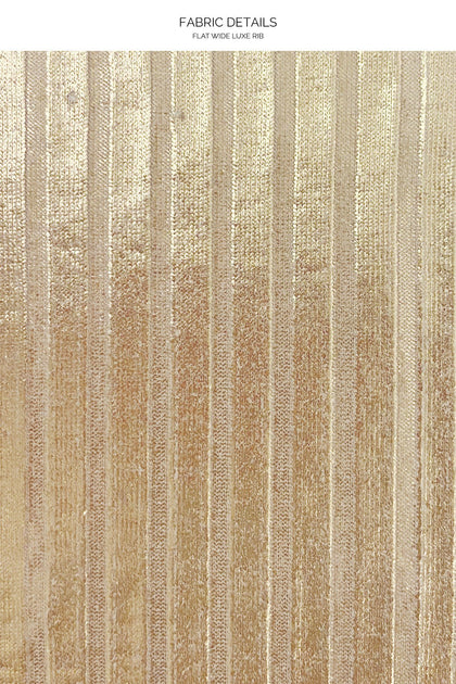 GOLD DIPPED - Triangle Halter Top & Seamless Full Ruched Back Bottom • Gold Rush