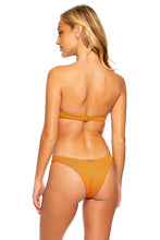 LULI DIVA - Underwire Push Up Bandeau Top & High Leg Brazilian Bottom • Bronze