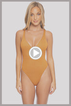 LULI DIVA - V Neck One Piece Bodysuit • Bronze