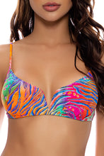 WILD WATERS - V Splice Bralette & Strappy Ruched Back Bottom • Multicolor Campaign