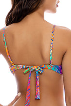 WILD WATERS - V Splice Bralette & Strappy Ruched Back Bottom • Multicolor Campaign