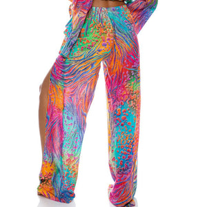 WILD WATERS - Split Side Wide Leg Pant