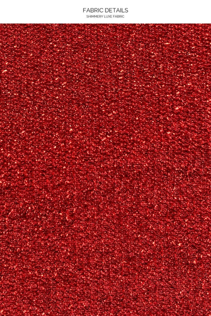 STARDUST - Triangle Halter Top & Seamless Wavy Ruched Back Bottom • Red Digital Presentation