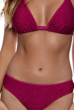 STARDUST - Stitch Triangle Halter Top & Stitch Full Ruched Back Bottom • Magenta