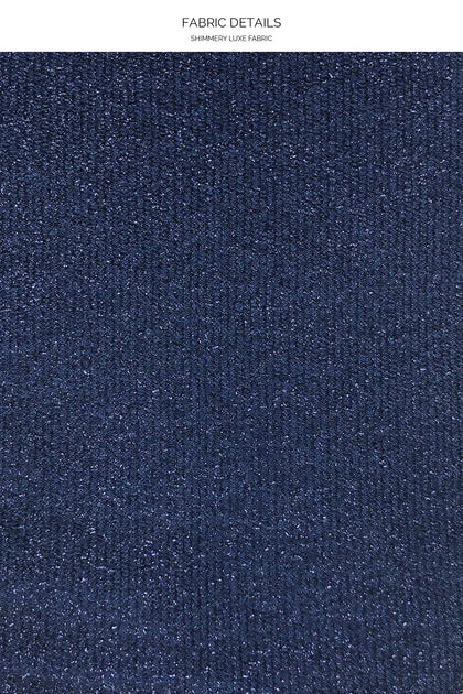 STARDUST - Underwire Top & High Leg Brazilian Bottom • Midnight Blue