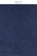 STARDUST - Free Form Bandeau & Seamless Wavy Ruched Back Bottom • Midnight Blue