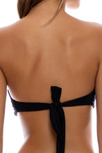 STARDUST - Free Form Bandeau & High Leg Brazilian Bottom • Black Campaign