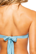 STARDUST - Free Form Bandeau & High Leg Brazilian Bottom • Celestial Blue Campaign