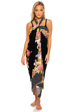 FOREVER YOURS - Open Front Bralette & Pareo • Black