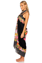 FOREVER YOURS - Open Front Bralette & Pareo • Black