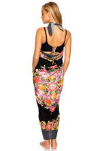 FOREVER YOURS - Open Front Bralette & Pareo • Black