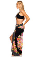 FOREVER YOURS - Open Front Bralette & Pareo • Black