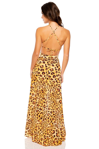 LULI WILD - Halter Cut Out Dress • Multicolor