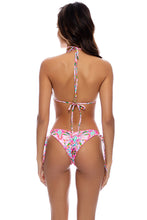 OCEAN DRIVE EUPHORIA - Triangle Top & Wavy Ruched Back Tie Side Bottom • Multicolor