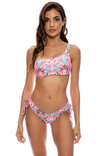 OCEAN DRIVE EUPHORIA - One Shoulder Lace Back Top & Drawstring Side  Bottom • Multicolor