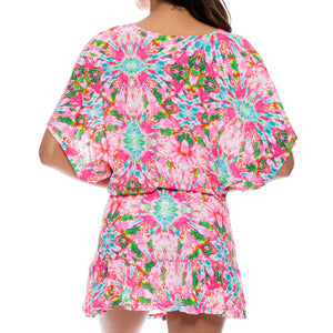 OCEAN DRIVE EUPHORIA - Playera V Neck Ruffle Dress