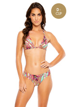 MIAMI BOUND - Triangle Halter Top & Seamless Full Ruched Back Bottom • Multicolor