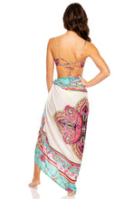 MIAMI BOUND - Scoop Neck Cut Out Top & Pareo • Multicolor