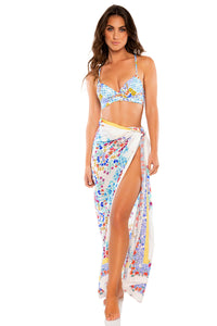 AY QUE CUTE! - Underwire Top & Pareo • Multicolor