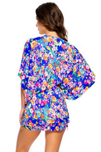 WATER BLOSSOMS - Cabana V Neck Dress • Multicolor