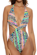 LULI DISCO - Deep V Monokini • Multicolor