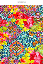 LULI ISLAND - Triangle Top & Wavy Ruched Back Tie Side Bottom • Multicolor