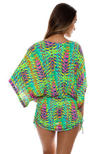 OASIS BABE - Cabana V Neck Dress • Multi Green