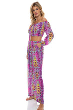 OASIS BABE - Crop Top & Relaxed Fit Pants • Multicolor