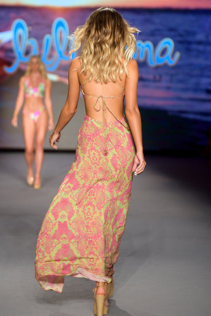 BORN TO BE WILD - Halter Cut Out Dress • Multicolor Runway