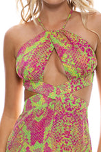 BORN TO BE WILD - Halter Cut Out Dress • Multicolor