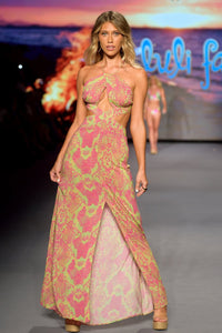 BORN TO BE WILD - Halter Cut Out Dress • Multicolor Runway