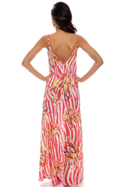LOVE ME WILD - Spaghetti Strap Long Dress • Multicolor