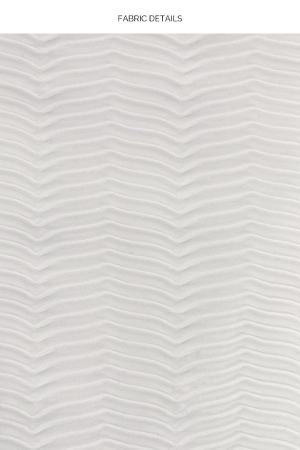 HOT TROPICS - Cross Halter Top & Wavy Ruched Back Tie Side Bottom • White