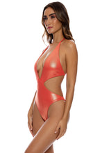 BABES JUST WANT SUN - Deep V Monokini • Amber