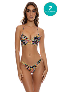 LULI GYPSY - Underwire Top & High Leg Brazilian Bottom • Multicolor