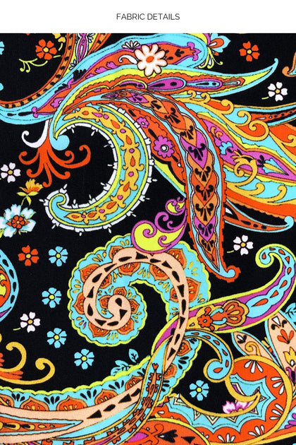 LULI GYPSY - Free Form Bandeau & Seamless Wavy Ruched Back Bottom • Multicolor