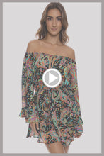 LULI GYPSY - Off The Shoulder Ruffle Dress • Multicolor