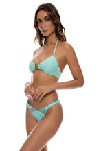 LULI ICON - Halter Top & Strappy Ruched Back Bottom • Seafoam Luli