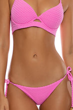 BEACH FUZZ - Underwire Top & Seamless Full Tie Side Bottom • Bubble Gum