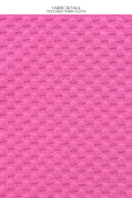 BEACH FUZZ - Deep V Polo Dress • Bubble Gum